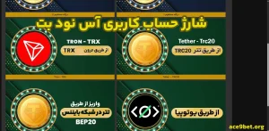شارژ حساب کاربری آس نود بت